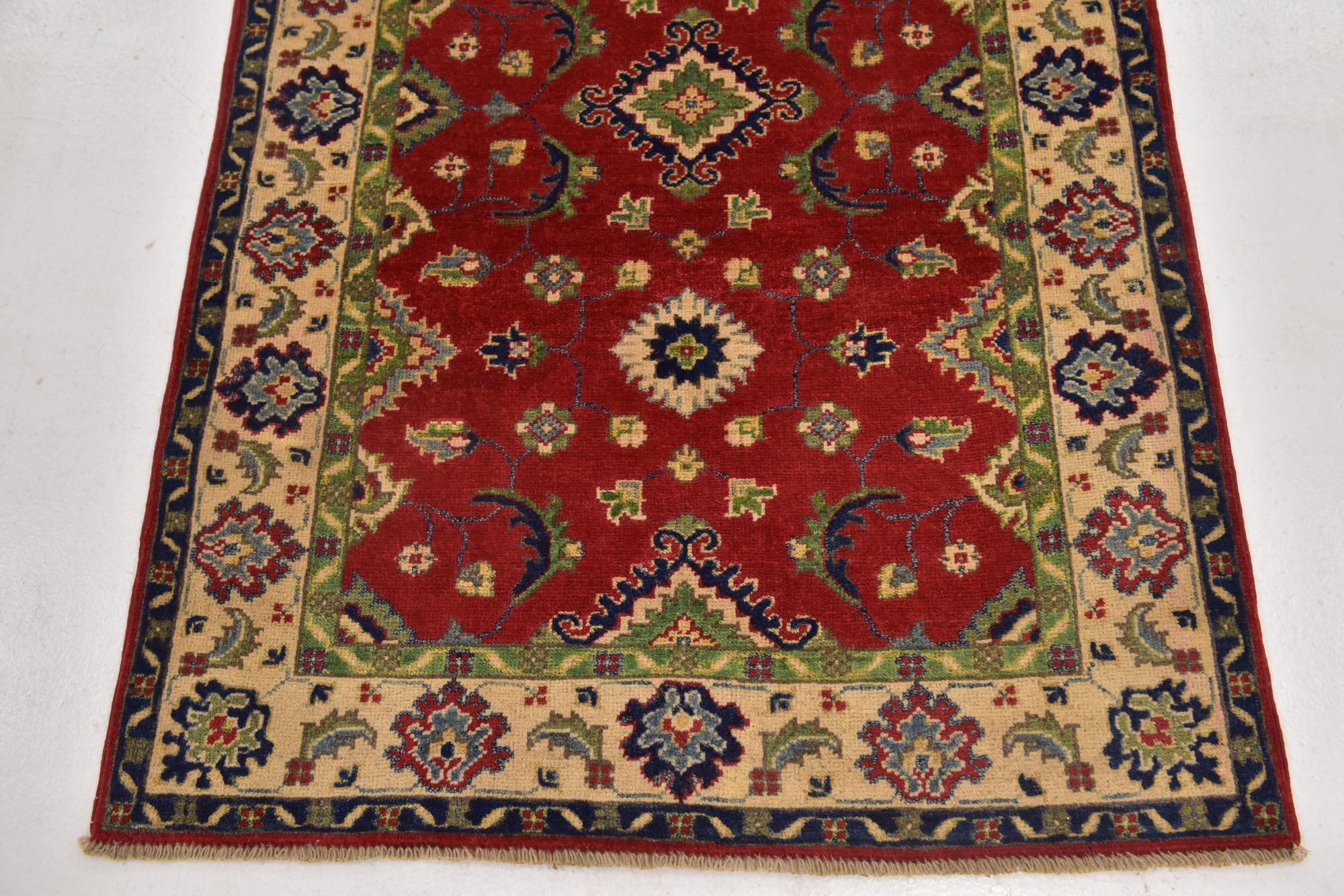 3' 3 x 5' Hand Knotted Kazak Rug