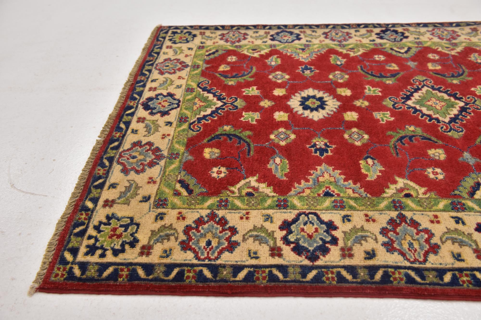 3' 3 x 5' Hand Knotted Kazak Rug
