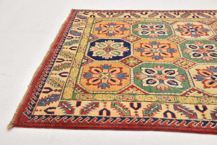 95cm x 170cm Handgeknoopt Kazak Vloerkleed