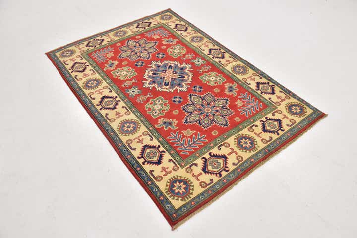 4' x 5' 9 Hand Knotted Kazak Rug