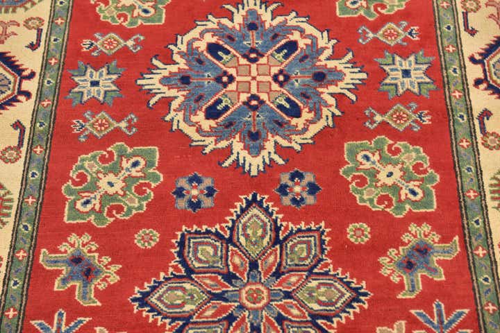 4' x 5' 9 Hand Knotted Kazak Rug