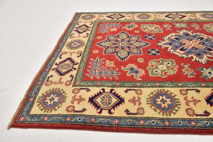 4' x 5' 9 Hand Knotted Kazak Rug