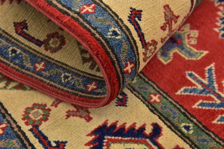 4' x 5' 9 Hand Knotted Kazak Rug