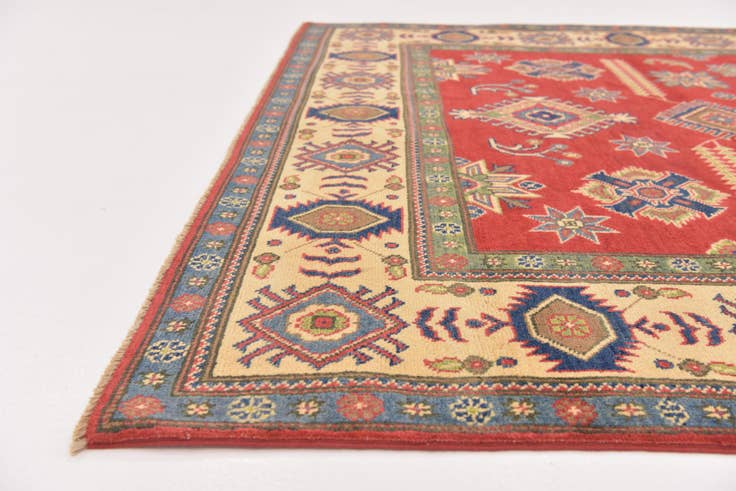 Detail image of 6' x 9' Hand Knotted Kazak Rug