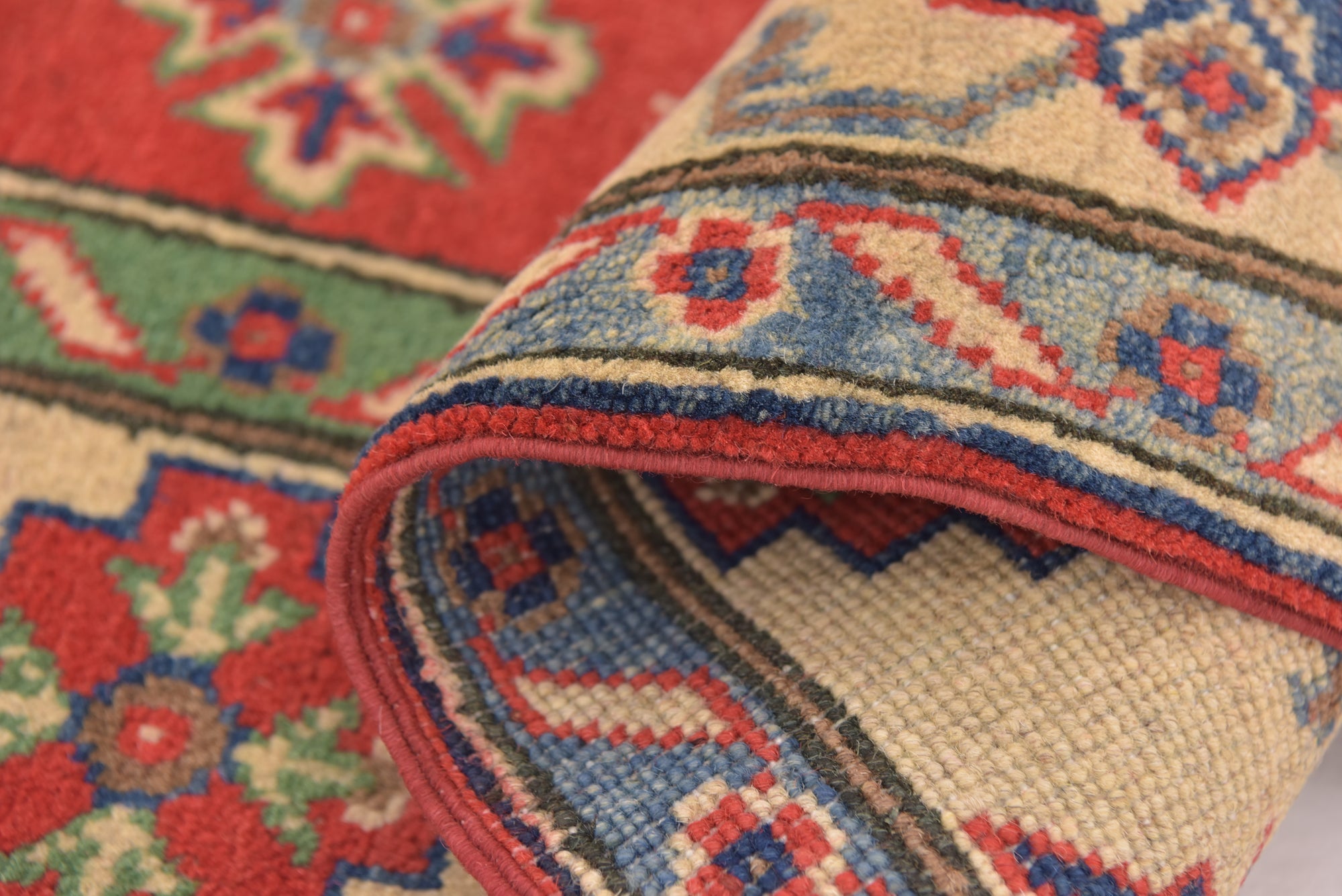 4' x 5' 10 Hand Knotted Kazak Rug