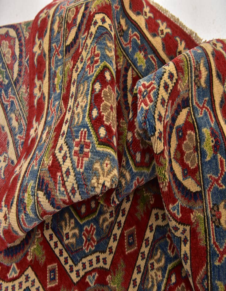 Detail image of 5' 10 x 9' Hand Knotted Kazak Rug