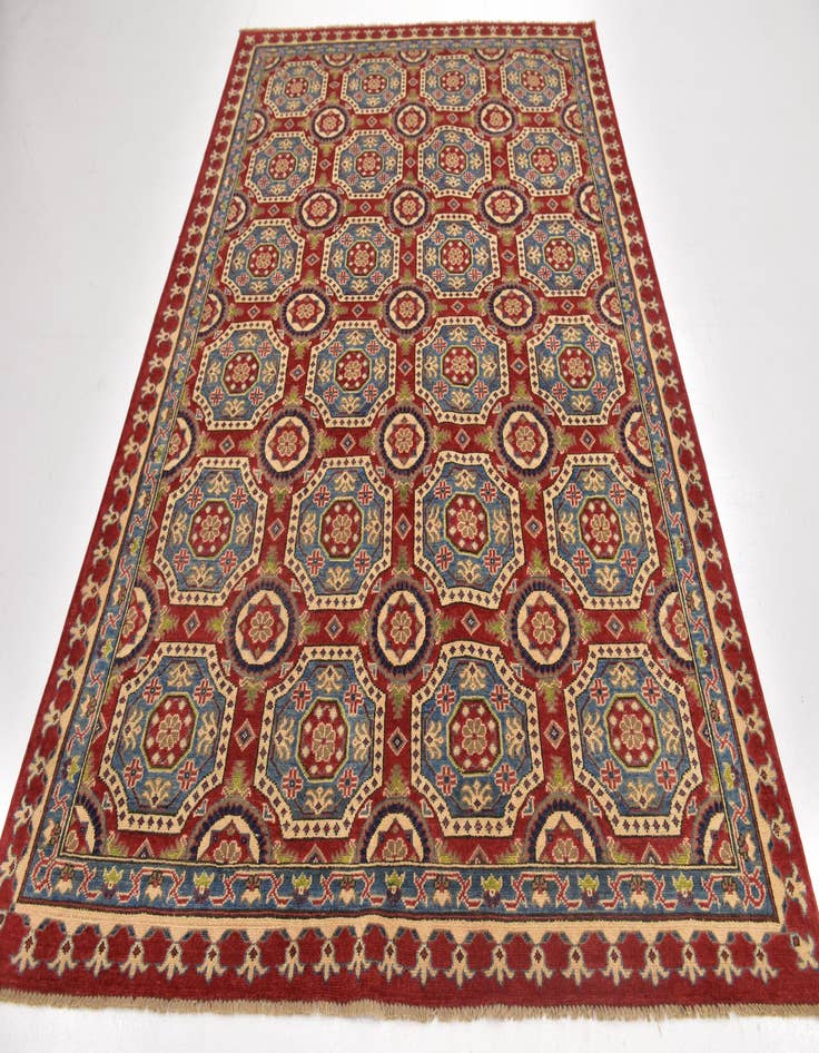 Detail image of 5' 10 x 9' Hand Knotted Kazak Rug