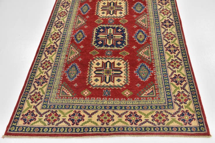 Detail image of 4' x 6' Hand Knotted Kazak Rug