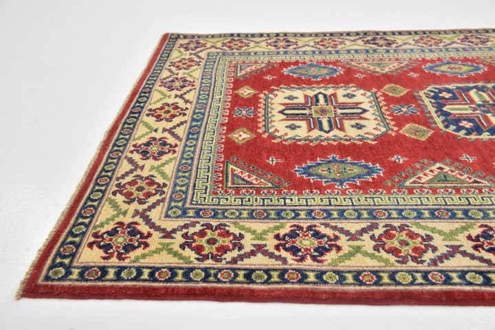 4' x 6' Hand Knotted Kazak Rug