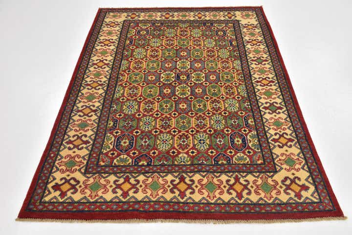 4' x 5' 9 Hand Knotted Kazak Rug