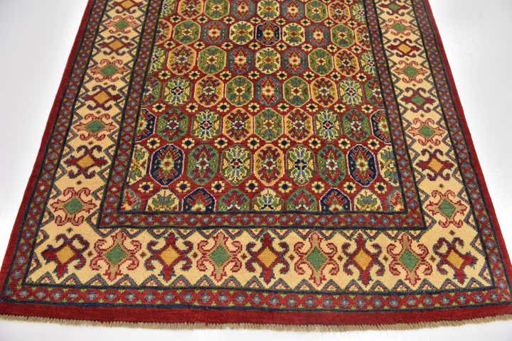 4' x 5' 9 Hand Knotted Kazak Rug