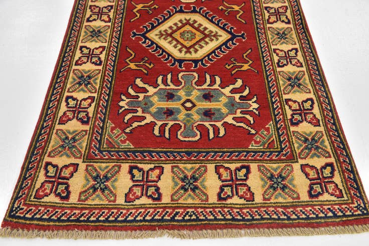 Detail image of 2' 8 x 4' 2 Hand Knotted Kazak Rug