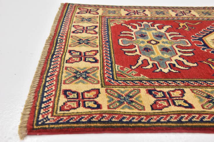 Detail image of 2' 8 x 4' 2 Hand Knotted Kazak Rug