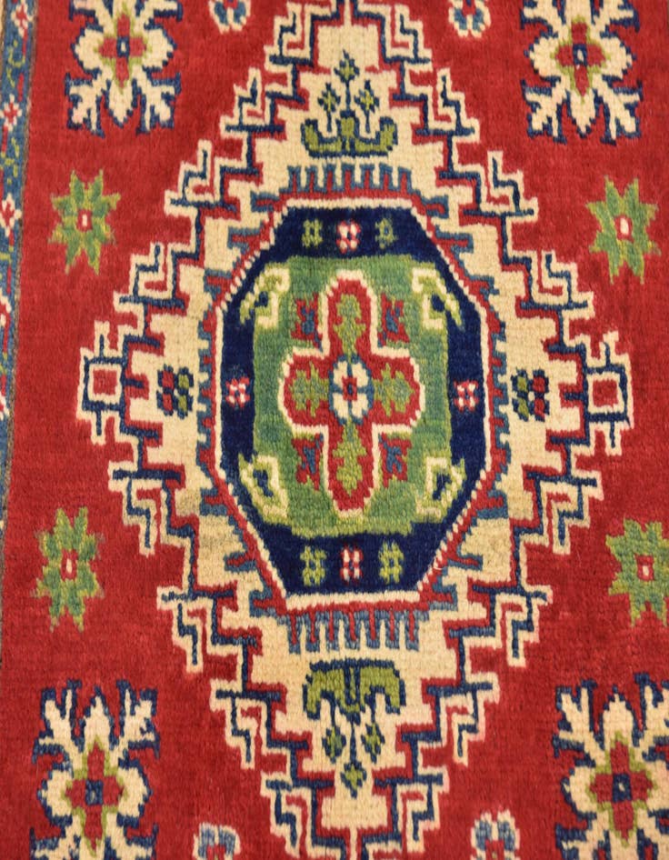 Detail image of 2' 8 x 4'  Hand Knotted Kazak Rug
