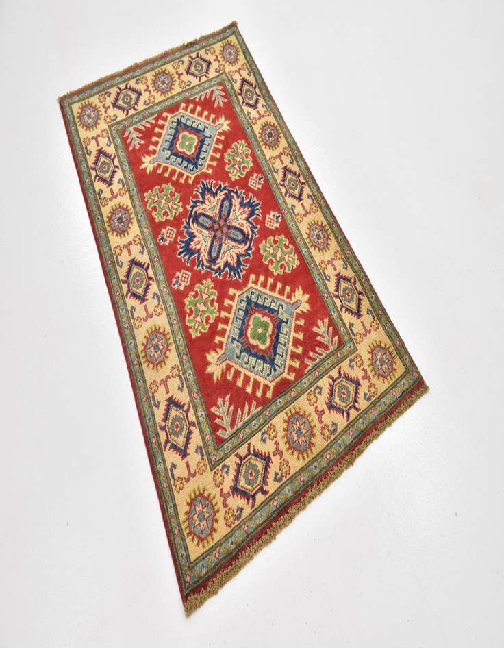 Detail image of 2' 8 x 4' 2  Hand Knotted Kazak Rug