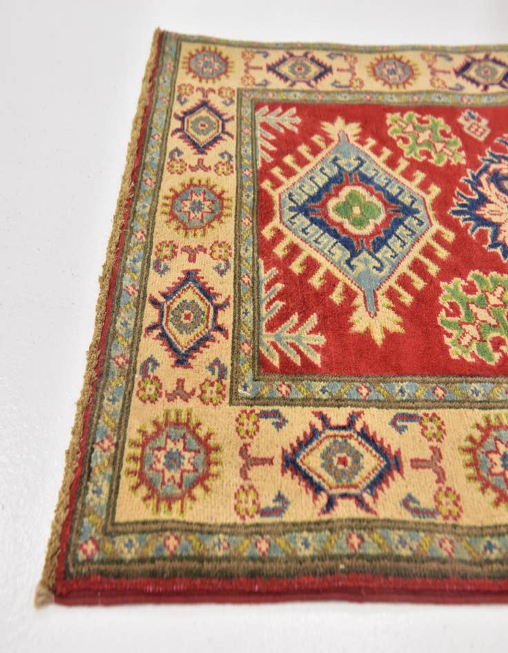 Detail image of 2' 8 x 4' 2  Hand Knotted Kazak Rug