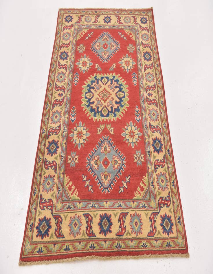 Detail image of 3' 3 x 4' 9  Hand Knotted Kazak Rug