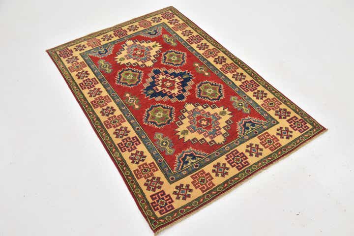 3' 3 x 4' 10 Hand Knotted Kazak Rug