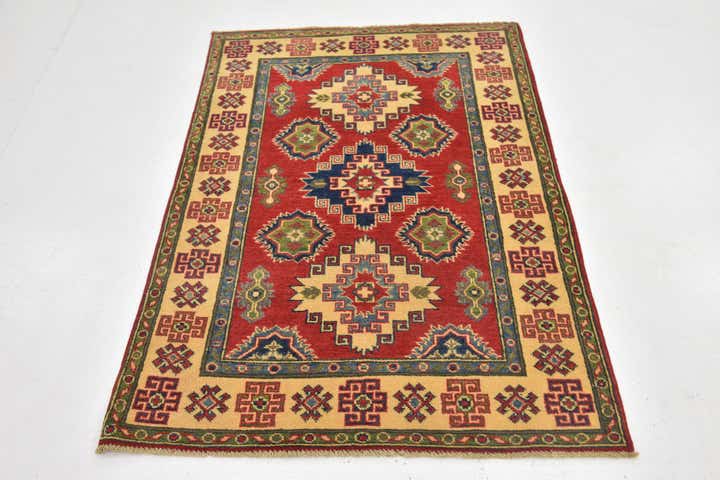 3' 3 x 4' 10 Hand Knotted Kazak Rug