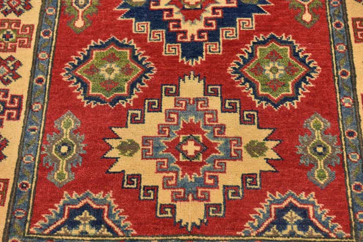 3' 3 x 4' 10 Hand Knotted Kazak Rug
