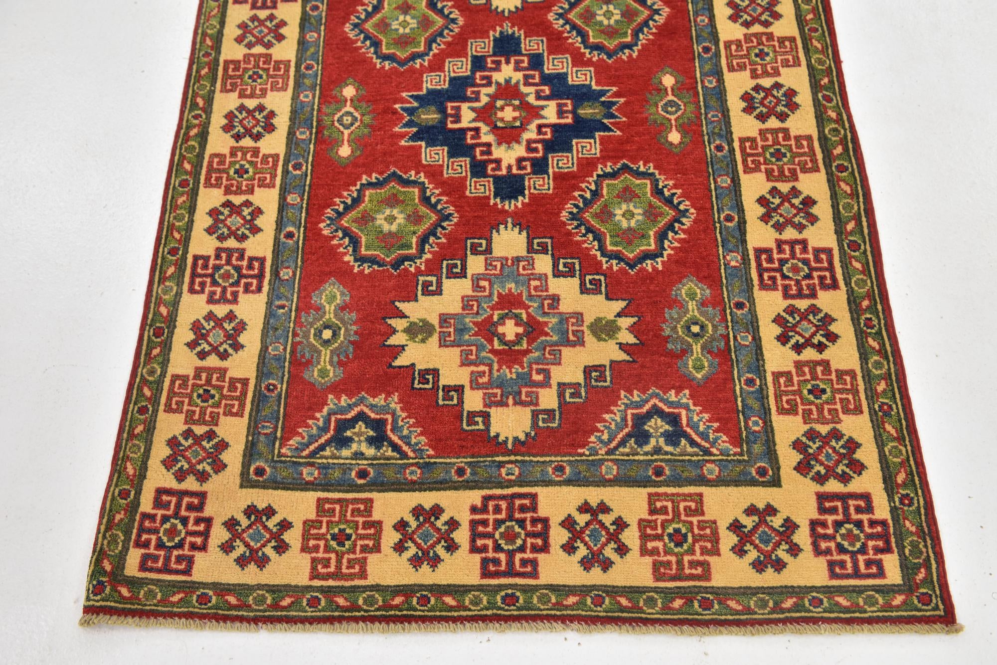 3' 3 x 4' 10 Hand Knotted Kazak Rug