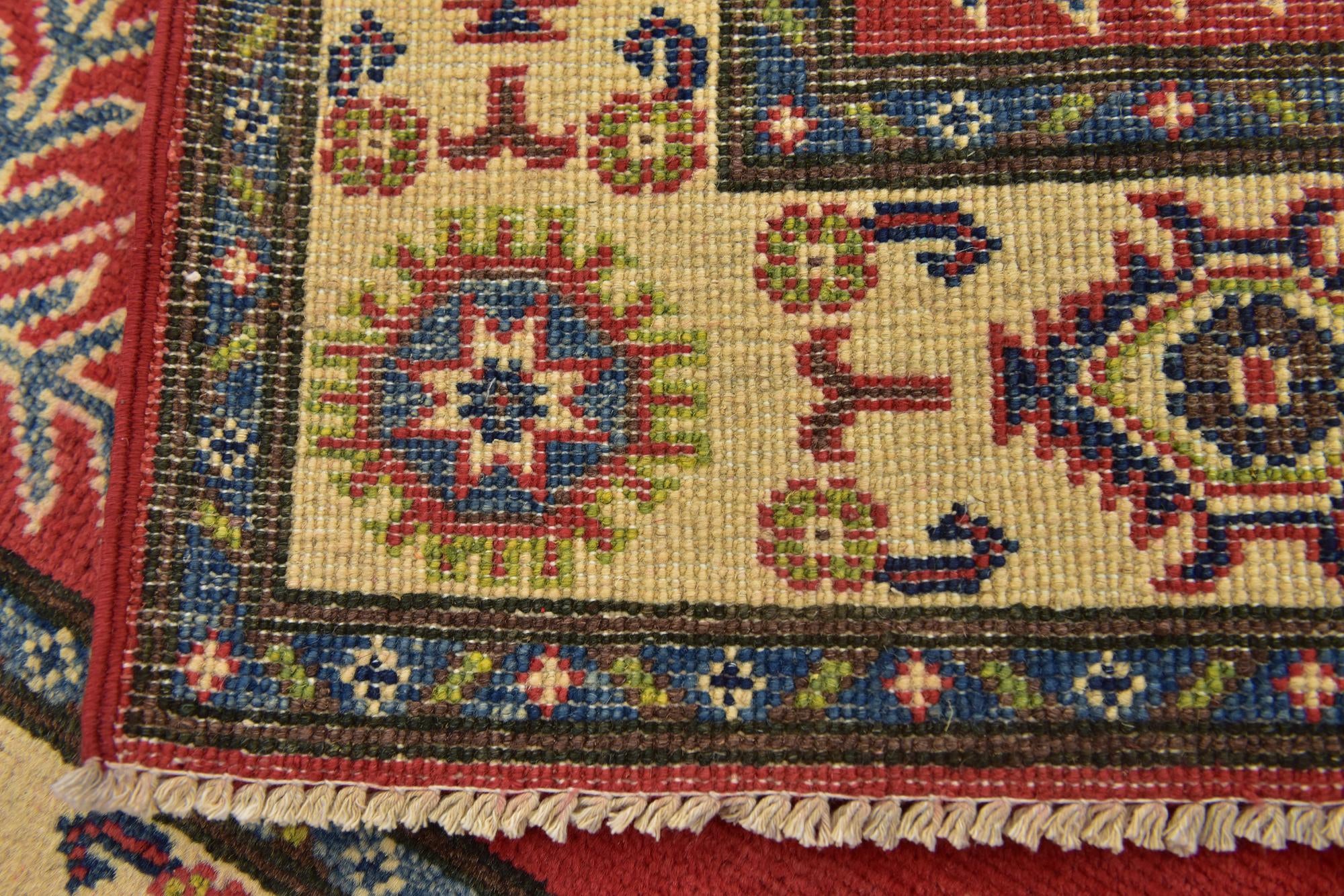 3' 2 x 5' Hand Knotted Kazak Rug