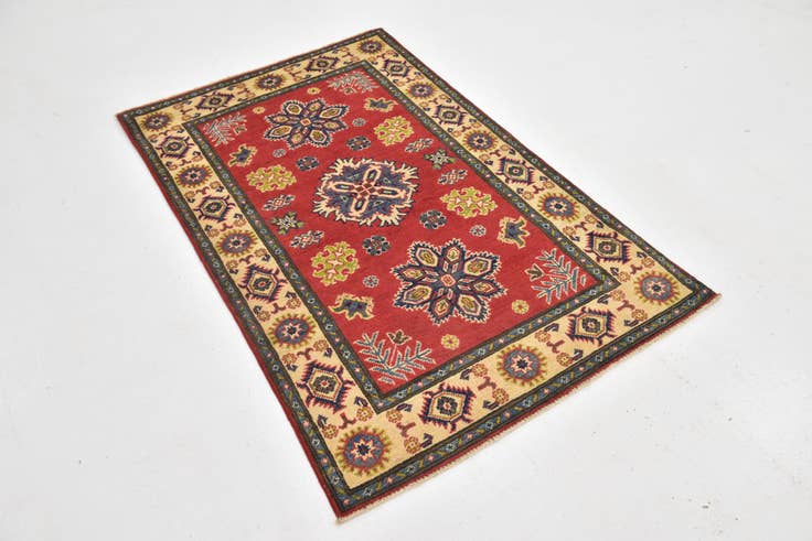 Detail image of 3' 2 x 5' Hand Knotted Kazak Rug