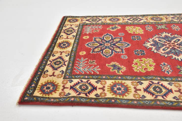 Detail image of 3' 2 x 5' Hand Knotted Kazak Rug