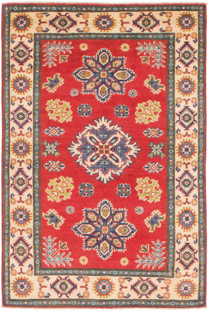3' 2 x 5' Hand Knotted Kazak Rug