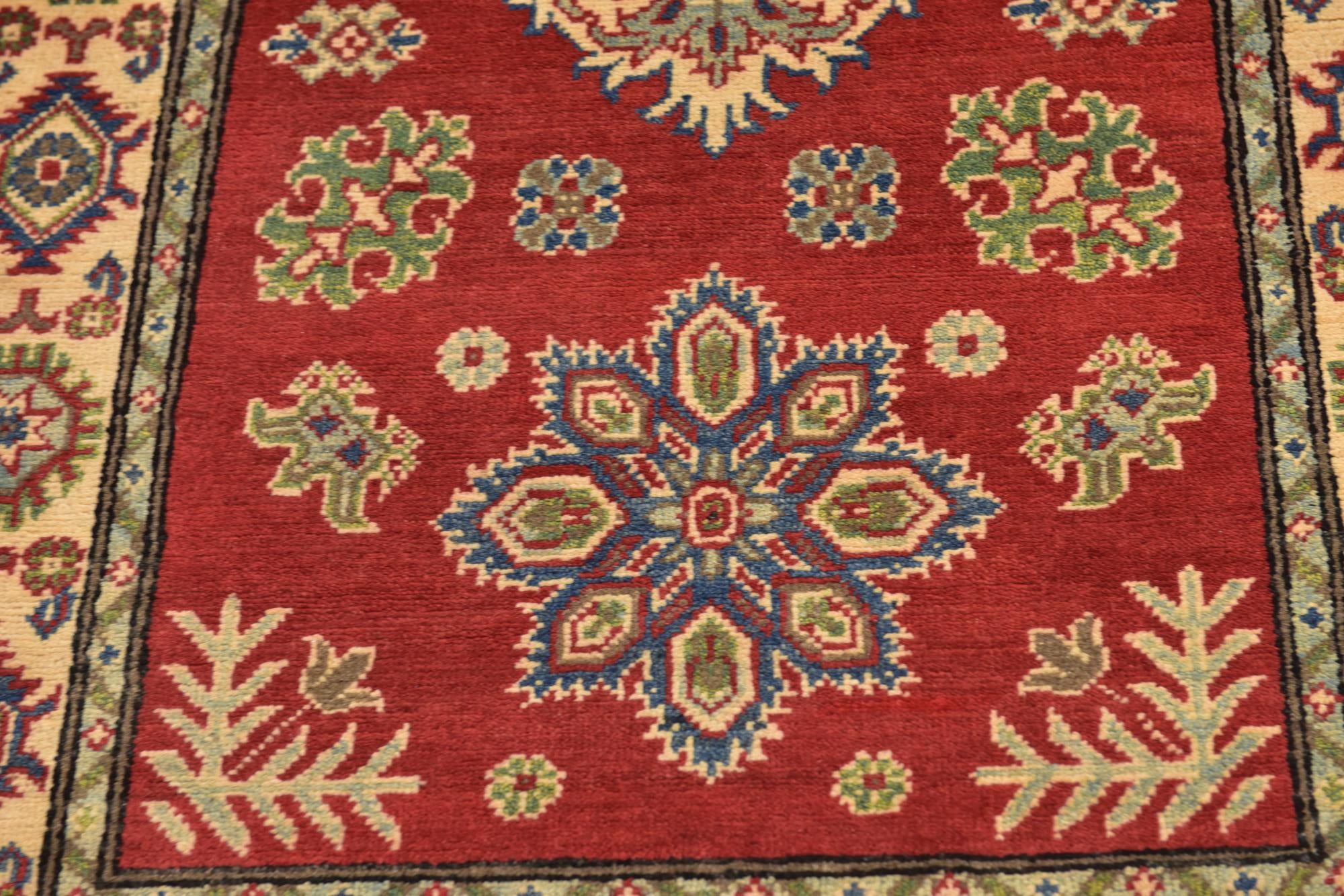 3' 3 x 5' 5 Hand Knotted Kazak Rug