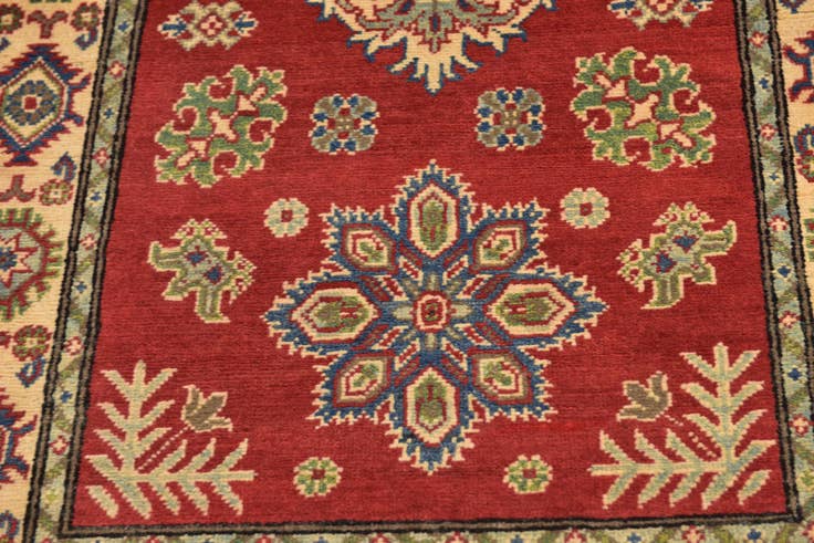 Detail image of 3' 3 x 5' 5 Hand Knotted Kazak Rug