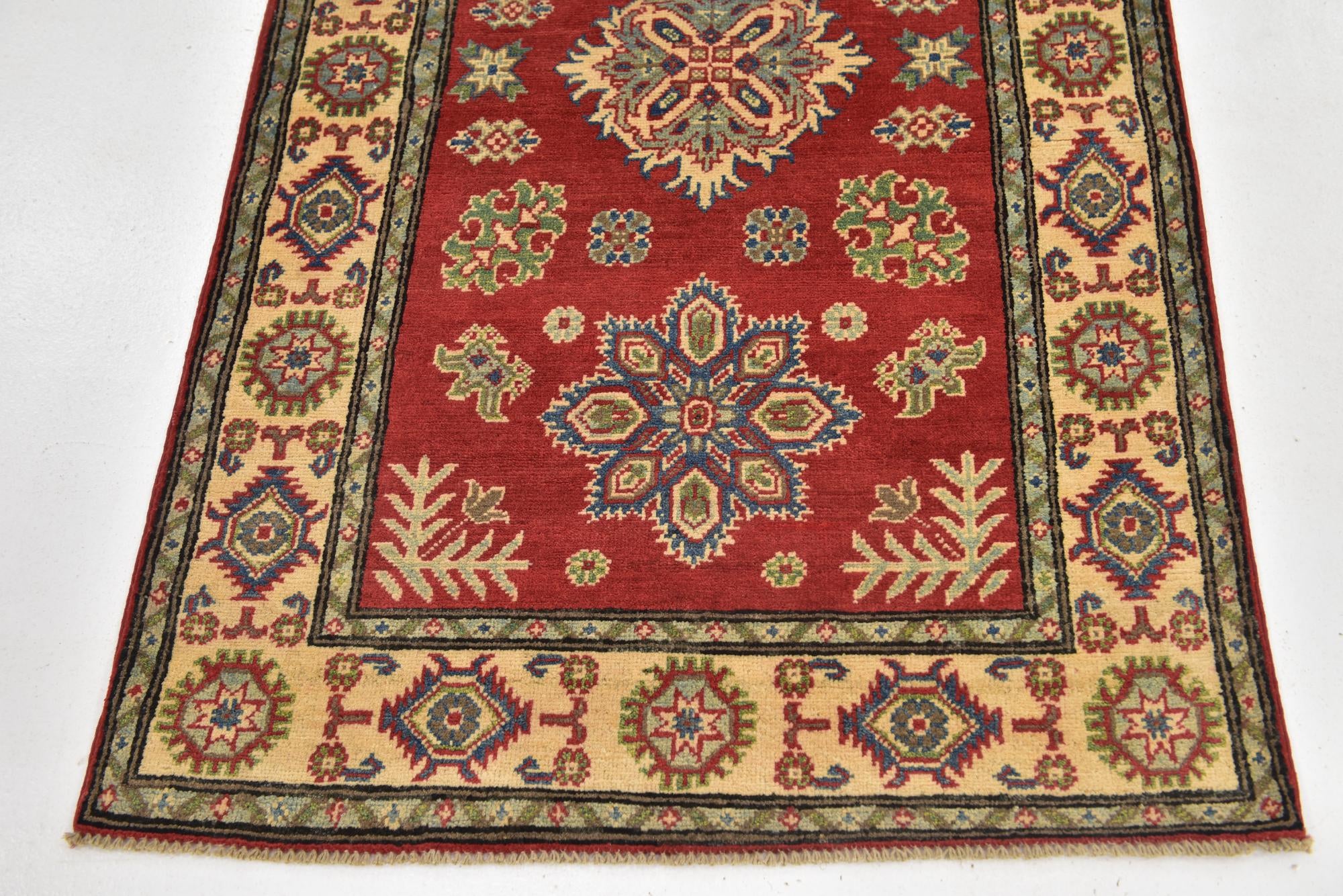 3' 3 x 5' 5 Hand Knotted Kazak Rug