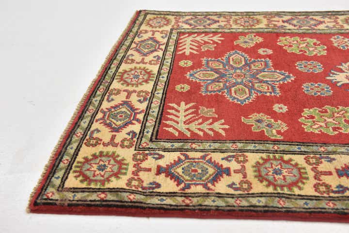 3' 3 x 5' 5 Hand Knotted Kazak Rug