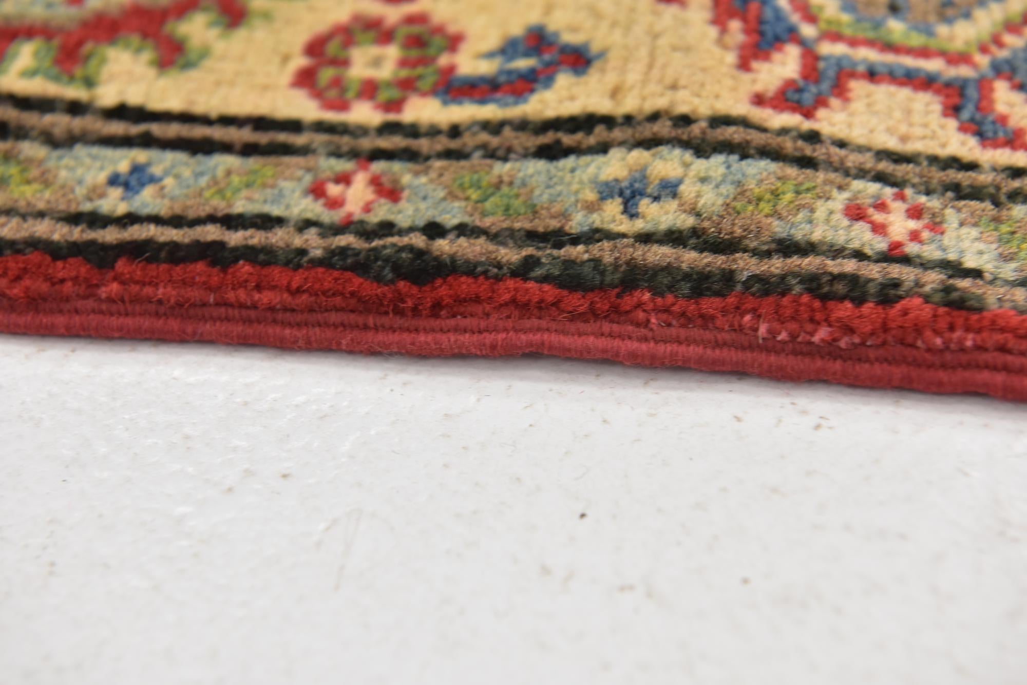 3' 3 x 5' 5 Hand Knotted Kazak Rug