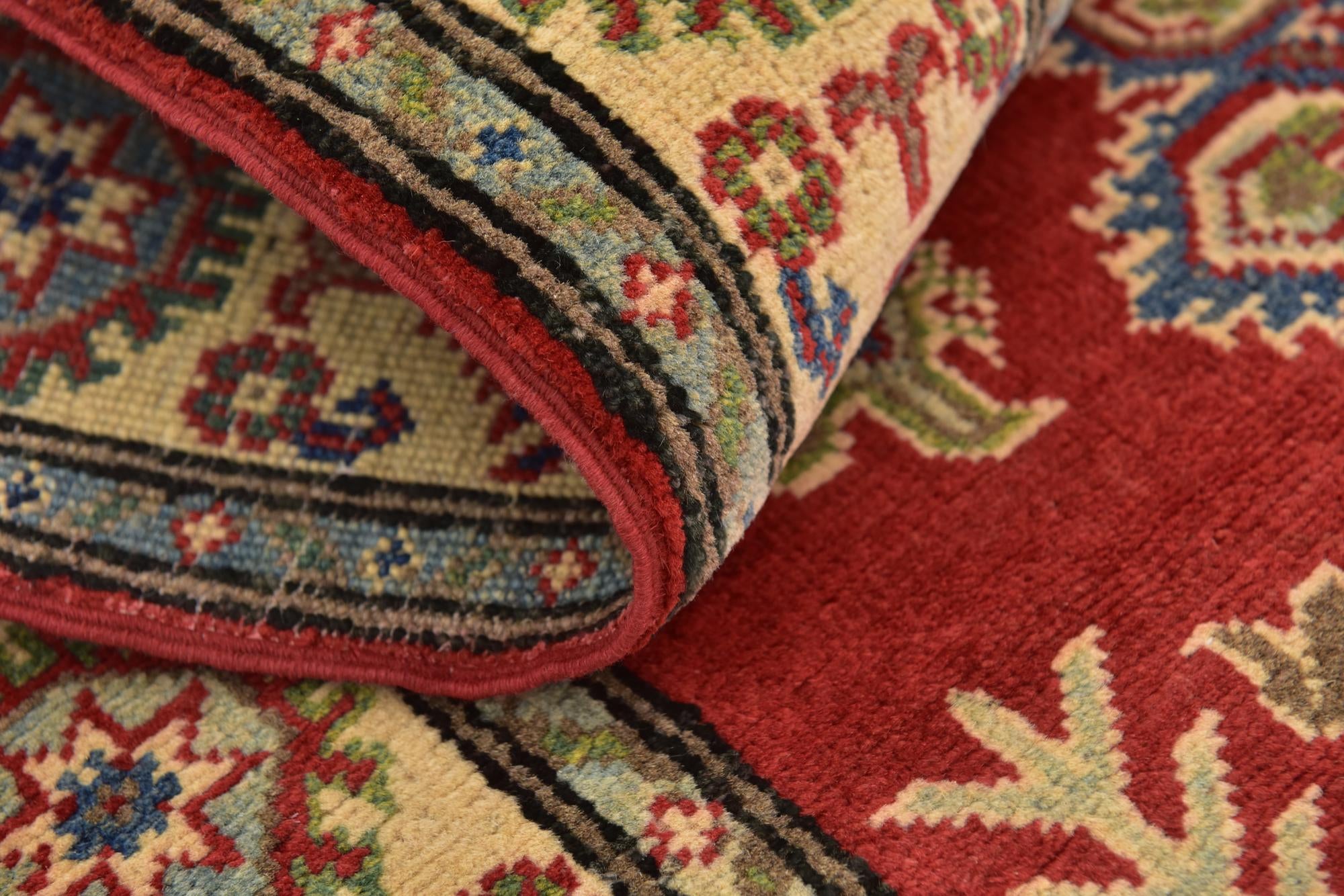 3' 3 x 5' 5 Hand Knotted Kazak Rug