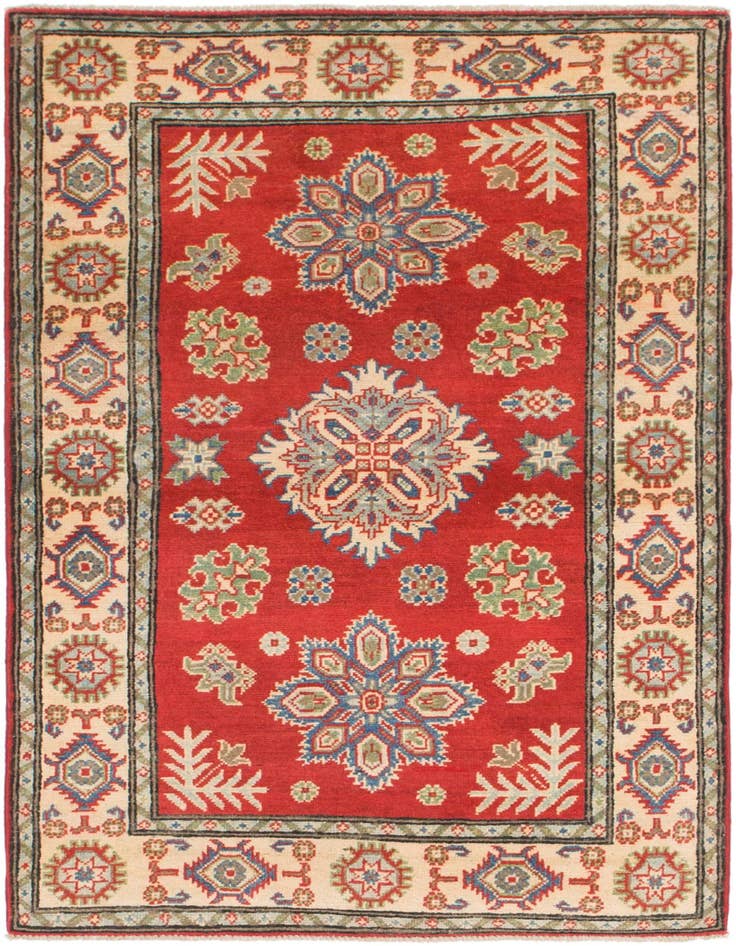 Detail image of 3' 3 x 5' 5 Hand Knotted Kazak Rug