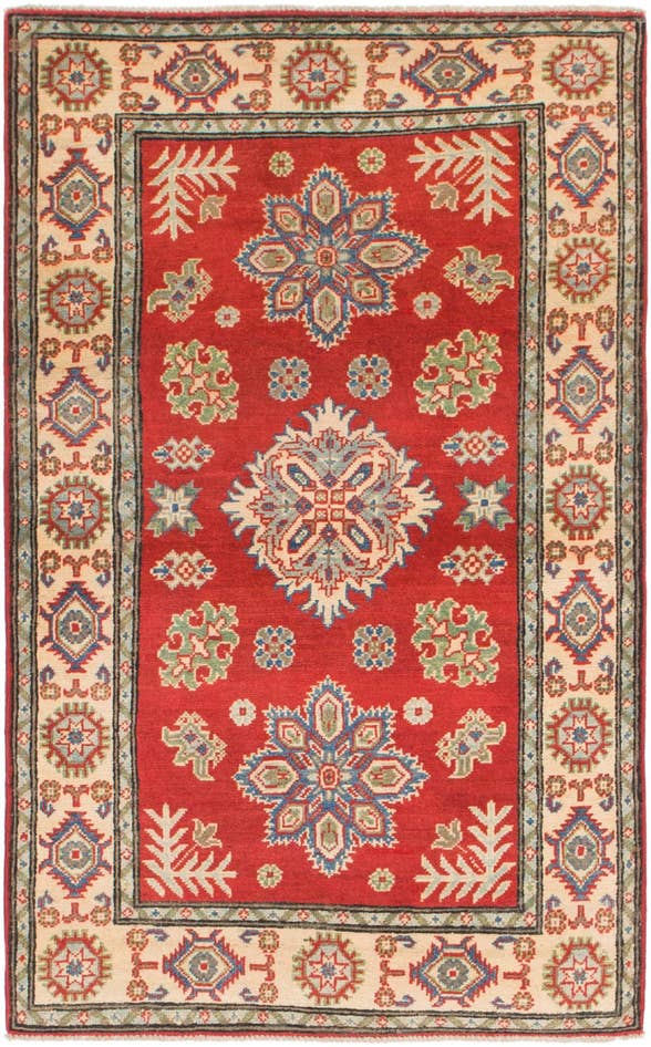 Detail image of 3' 3 x 5' 5 Hand Knotted Kazak Rug