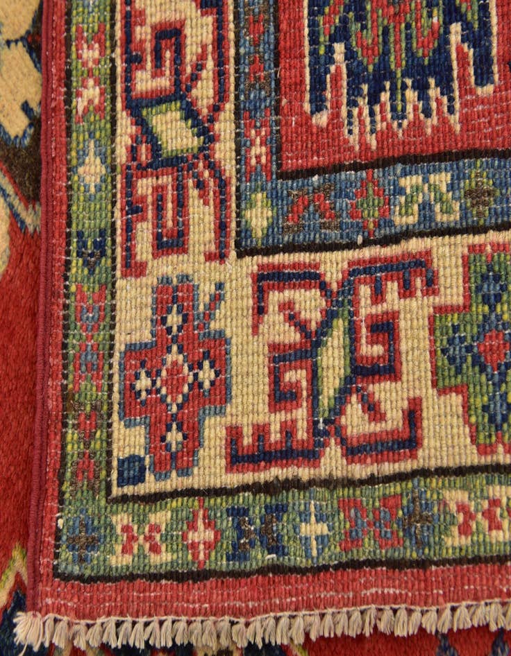 Detail image of 3' 2 x 4' 7  Hand Knotted Kazak Rug