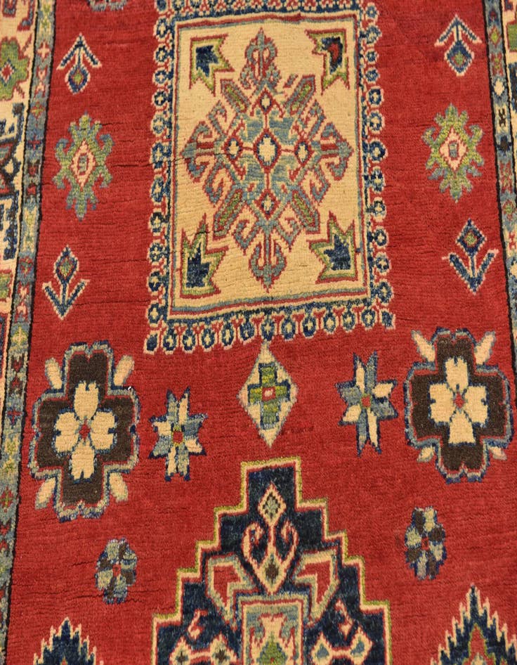 Detail image of 3' 2 x 4' 7  Hand Knotted Kazak Rug