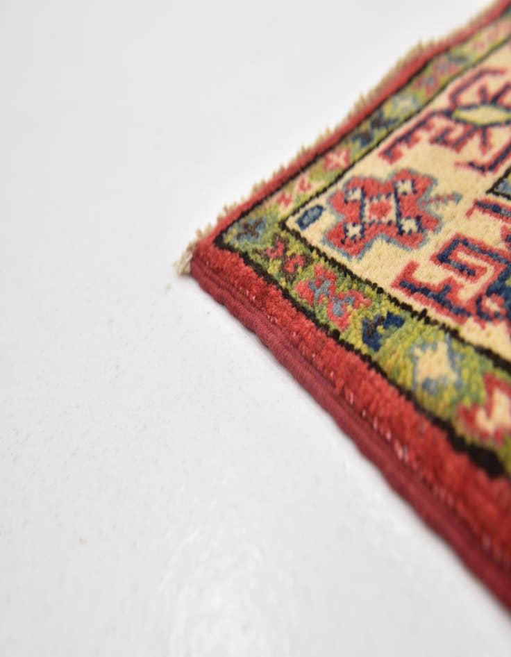 Detail image of 3' 2 x 4' 7  Hand Knotted Kazak Rug