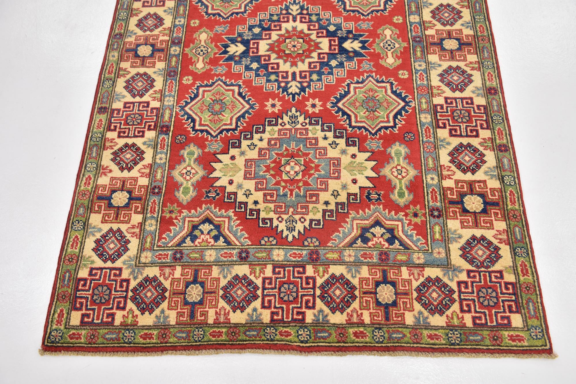 120cm x 180cm Hand Knotted Kazak Rug