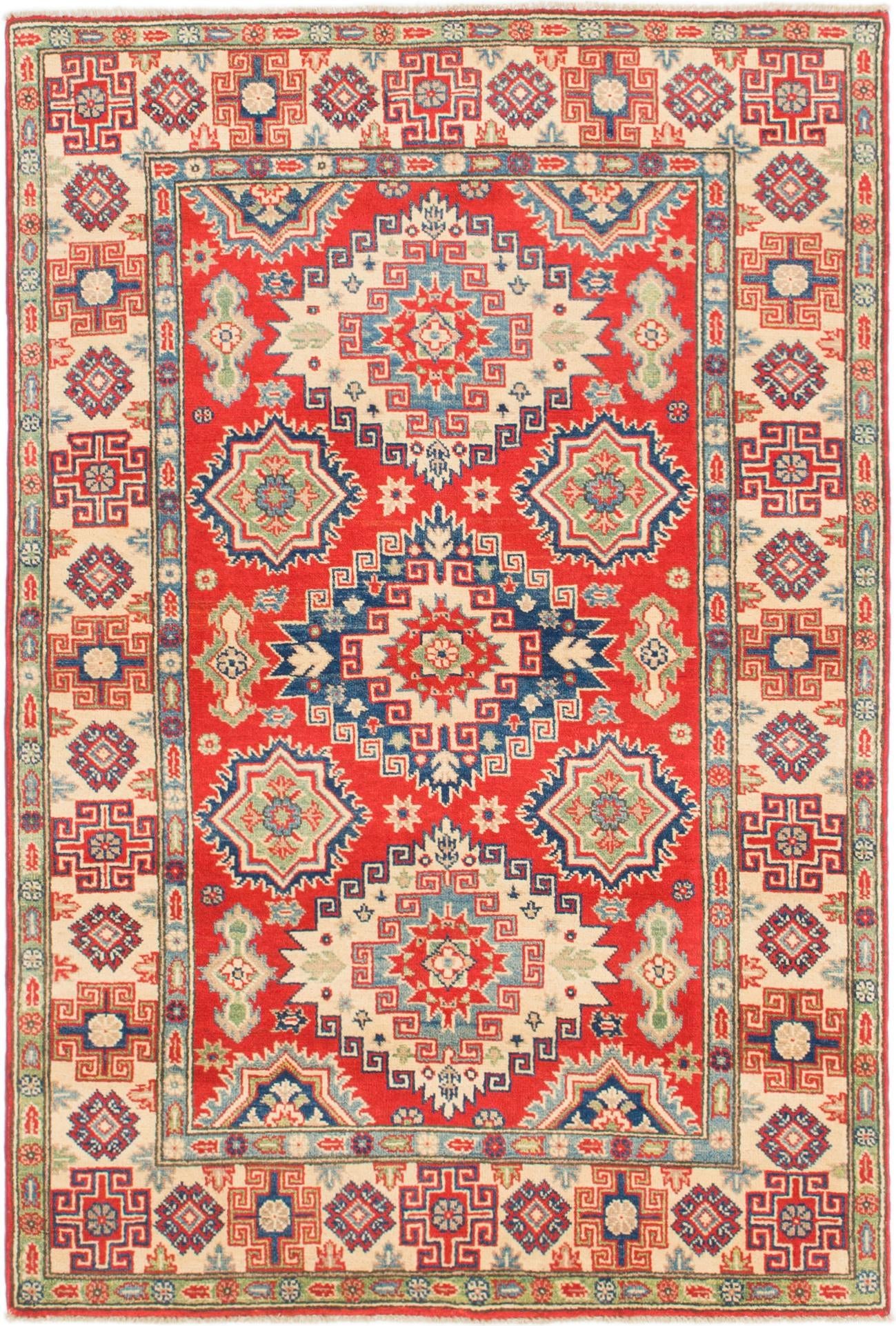 120cm x 180cm Hand Knotted Kazak Rug