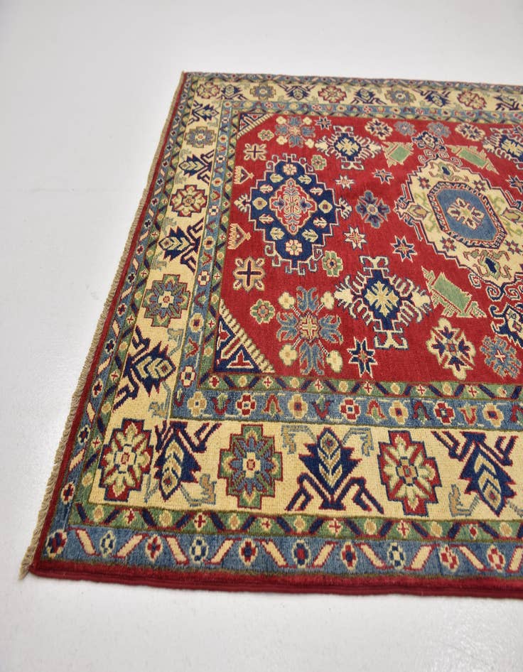 Detail image of 5' x 7' Hand Knotted Kazak Rug