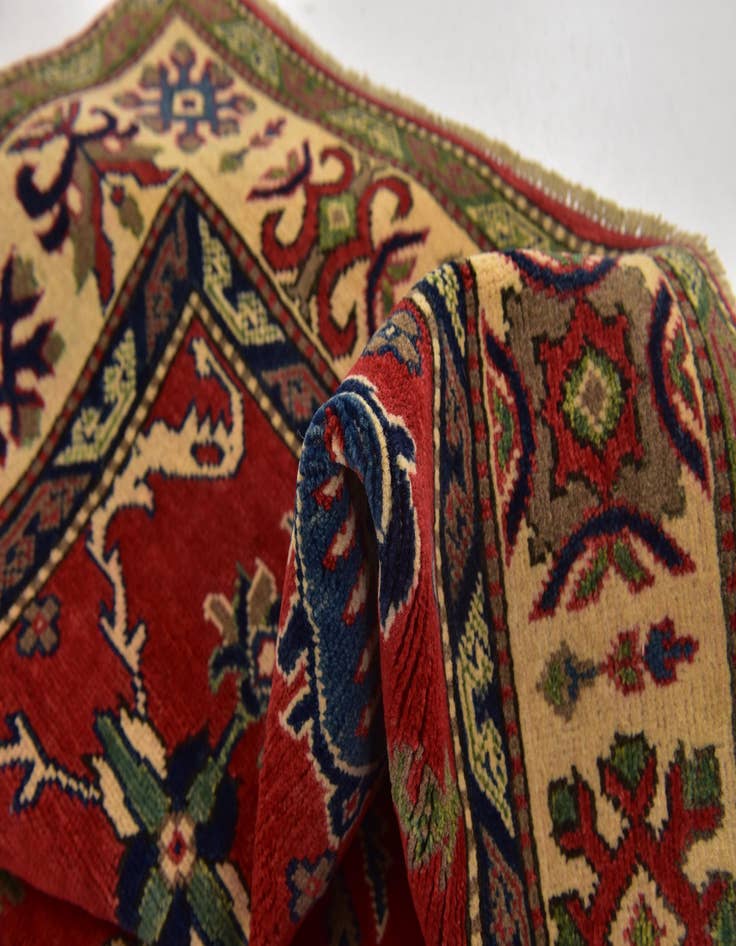 Detail image of 5' 2 x 6' 4  Hand Knotted Kazak Rug