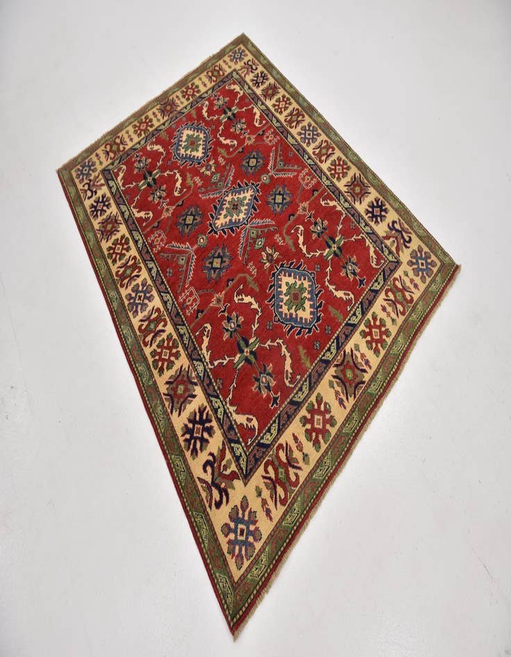 Detail image of 5' 2 x 6' 4  Hand Knotted Kazak Rug