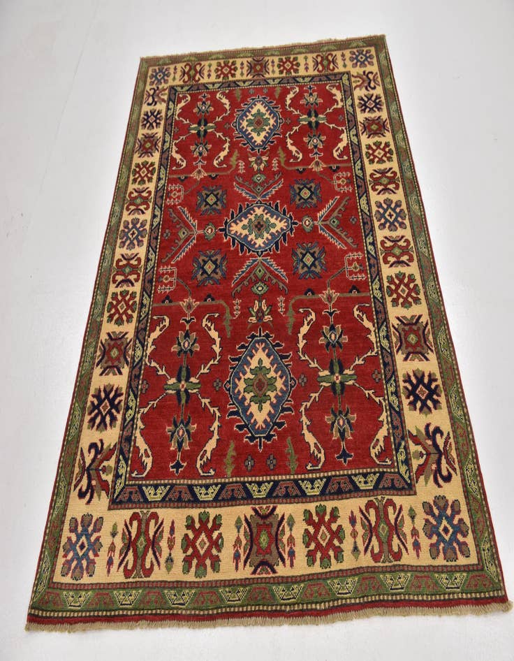 Detail image of 5' 2 x 6' 4  Hand Knotted Kazak Rug