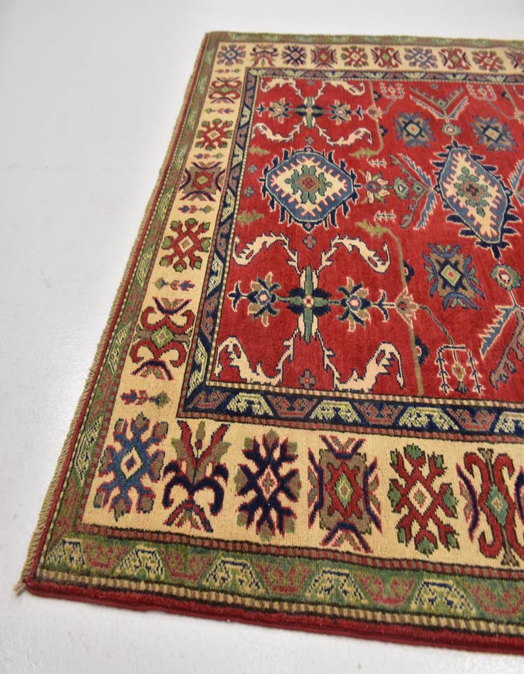 Detail image of 5' 2 x 6' 4  Hand Knotted Kazak Rug