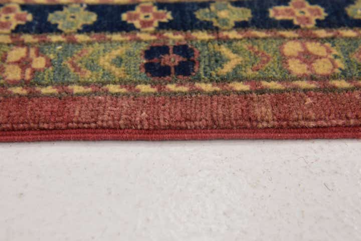 9' x 11' 3 Hand Knotted Kazak Rug