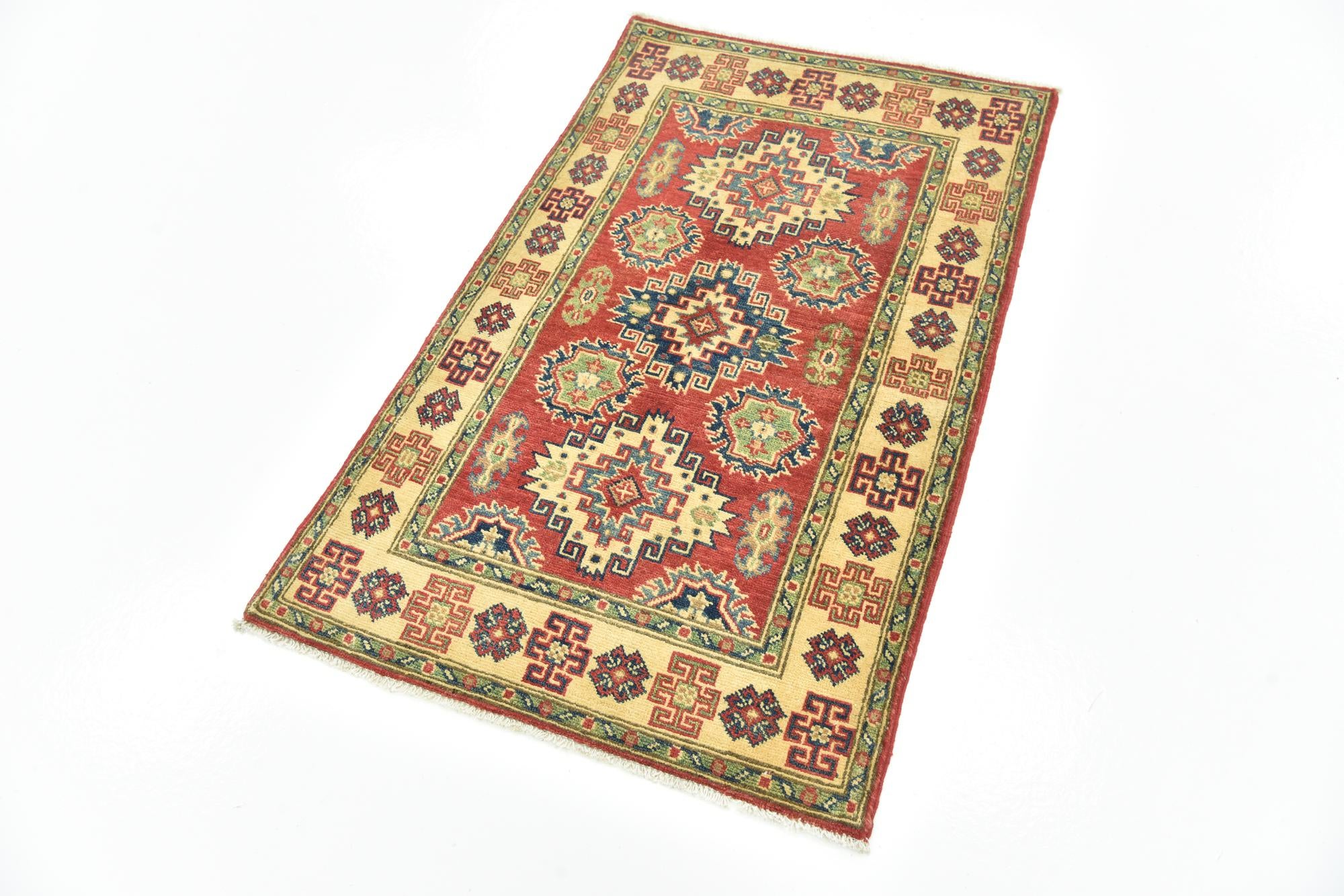 2' 7 x 4' 2 Hand Knotted Kazak Rug