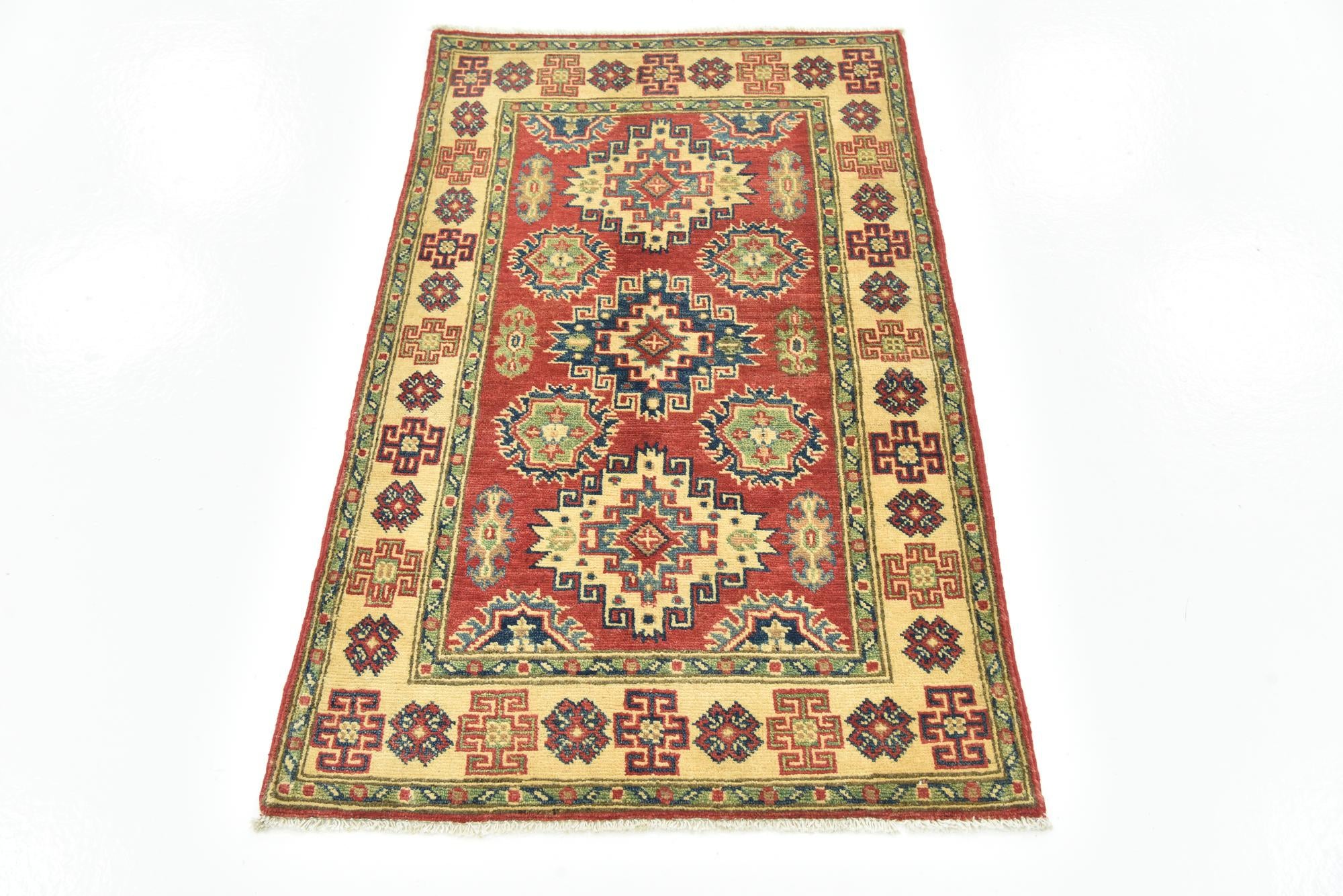2' 7 x 4' 2 Hand Knotted Kazak Rug